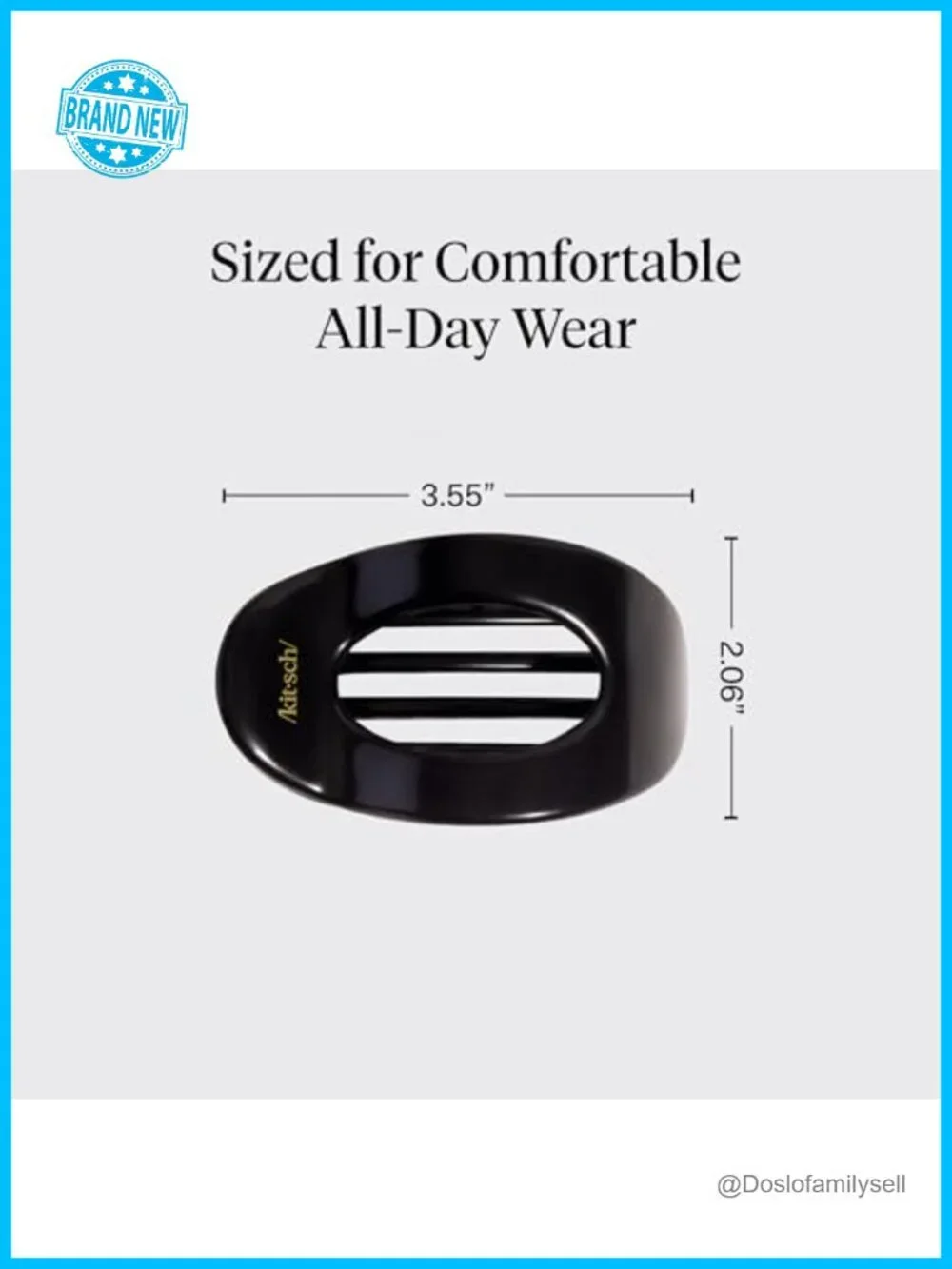Medium Flat Claw Clips for Women - Strong Hold, Non-Slip, Lightweight Hair